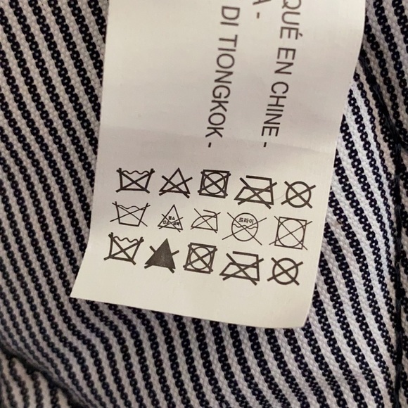 NWT. Zara Blue Pinstripe Quilted Shoulder Bag. - Picture 11 of 11